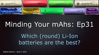 Minding Your mAhs Ep031 – Which 186502070021700 LiIon batteries are the best [upl. by Norab546]