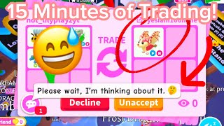 ✨15 MINUTES OF ADOPT ME TRADING✨Growing My Inventory Rich Trades Roblox 2024 [upl. by Thorlay139]