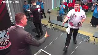 Connor Hopkins vs Thomas Banks SemiFinal WDF Europe Cup Youth 2023 [upl. by Ahsenad]