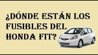 Honda Fit Ubicación de Fusibles Relés y otros datos Importantes [upl. by Akins]