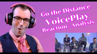 WHY was I sleeping on THIS COVER  Go the Distance  VoicePlay ft EJ Cardona  ReactionAnalysis [upl. by Radnaskela875]