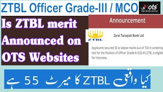 ZTBL OG 3 Merit  ZTBL Officer GradeIII  MCO ztbl [upl. by Ahsok556]