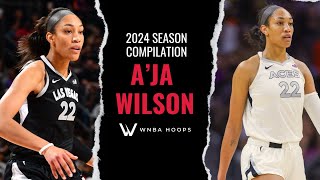 Aja Wilson 2024 Highlights Vol 1  WNBA Hoops [upl. by Sivatco]