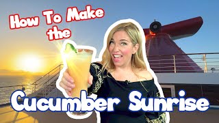 RECIPE How To Make The Carnival Cucumber Sunrise from ALCHEMY BAR [upl. by Paderna]