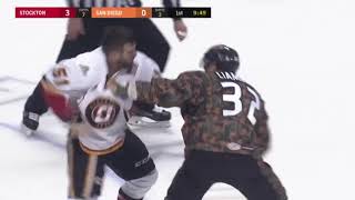 Tanner Glass vs Michael Liambas Nov 10 2017 [upl. by Hanej]