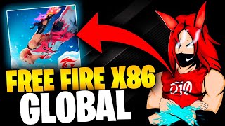 MELHOR FREE FIRE X86 ✅ FREE FIRE GLOBAL AMAZON [upl. by Anel]