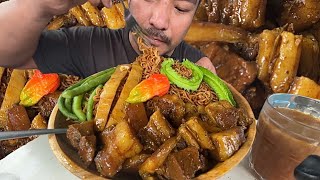 Delicious fatty pork with noodles and veggies  kents vlog [upl. by Vanya130]