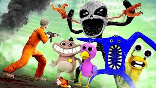 CAZADORES SCP  CAZANDO LAS NUEVAS CRIATURAS DE GARTEN OF BANBAN 2 NabNab Seline Sheriff en GMOD [upl. by Elleved]