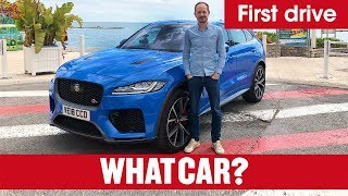 2020 Jaguar FPace SVR review – new V8 Porsche Macan rival  What Car [upl. by Lavine]