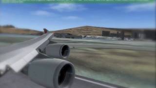 CAT III ILS Landing Boeing 747 PMDG FS2004 [upl. by Oznarol]