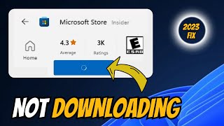 Microsoft Store Not Downloading Apps or Games NEW FIX 2024 [upl. by Ahola]