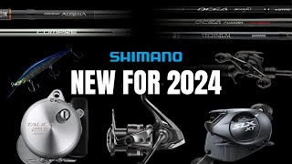 New Shimano Tackle for 2024 Rods Reels and Lures [upl. by Nekcerb]