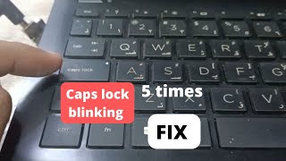 hp laptop no display caps lock blinking 5 times long and 3 time short  HP 250 G7 Laptop no display [upl. by Hardie]