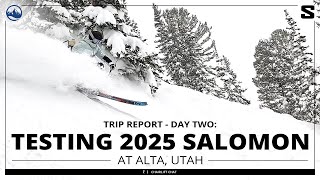 2025 Salomon QST 106 QST Blank and QST X Ski Testing at Alta with SkiEssentialscom  Day 2 Recap [upl. by Jeralee]