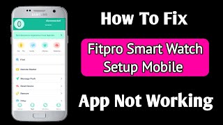 fitpro smart watch setup mobile app not working  fitpro app not connecting to watch [upl. by Jurdi]