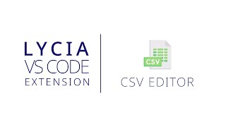 CSV Editor  Lycia Visual Studio Code Extension  Querix [upl. by Ronal835]