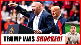 Dana White TAKES OVER Trumps rally  NO ONE expected what happens next [upl. by Nonnek]