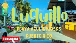 Luquillo PUERTO RICO in 4K Playa Azul amp the Kiosks Sunny Summer Day 2022 [upl. by Pena]