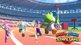 Mario amp Sonic At The Olympic Games Tokyo 4X100M Relay Hard  Sonic Waluigi Silver Metal Sonic [upl. by Eniloj]