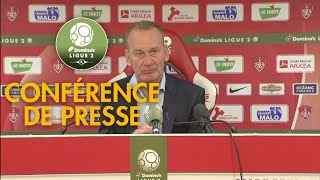 Conférence de presse Stade Brestois 29  FC Lorient  32   201819 [upl. by Nyrac]