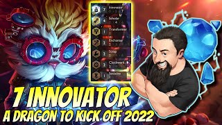 7 Innovator  A Dragon to kick off 2022  TFT Gizmos amp Gadgets  Teamfight Tactics [upl. by Romanas]