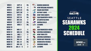 Seattle Seahawks announce 2024 schedule [upl. by Earaj641]