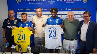 Victor Mayela et Corentin Jean ont été présentés à la presse [upl. by Shanley]