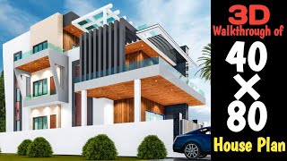 40×80 House Plan  3200 SQFT House design  ऐसा लाजवाब घर नहीं देखा होगा  creativearchitects [upl. by Weiss]