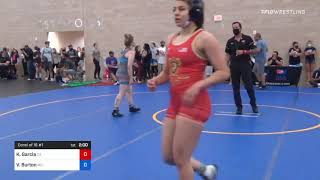 65 Kg Consi Of 16 1  Kaiulani Garcia CA Vs Vada Burton MO [upl. by Manly]