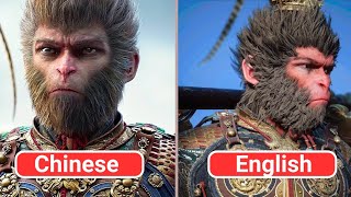 Black Myth Wukong  Chinese Version vs English Version  Full Comparison [upl. by Savitt]