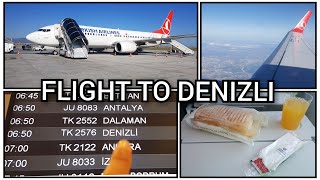 Turkish Airlines Flight TK 2576  Istanbul To Denizli  Denizli Vlog Ep1 [upl. by Aieken337]