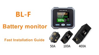 JUNCTEK BLF Waterproof Coulomb Meter Quick Installation and Usage Bluetooth Battery Testing [upl. by Dorolisa]