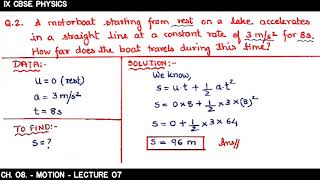 Class 9th  Physics  Motion  7 [upl. by Yekim]