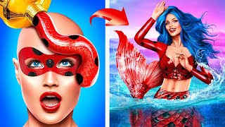 Extreme Makeover From Ladybug to Mermaid Miraculous Ladybug in Real Life Doll Makeover [upl. by Llednor549]