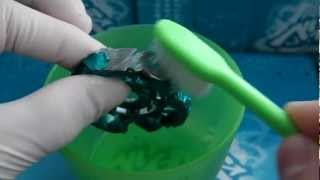 Beyblade Tutorial How to remove paint from Metal Wheels  easily [upl. by Aerdnaz475]