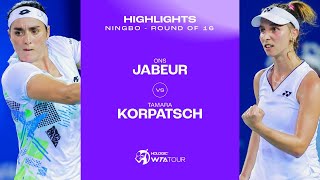 Ons Jabeur vs Tamara Korpatsch  2023 Ningbo Round of 16  WTA Match Highlights [upl. by Wohlert683]