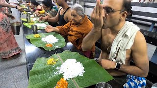 Free Brahmin Meals ఉచిత బ్రాహ్మణ భోజనాలు  Srisailam Temple  Om Namah Sivaaya  Amazing Food Zone [upl. by Lexie]