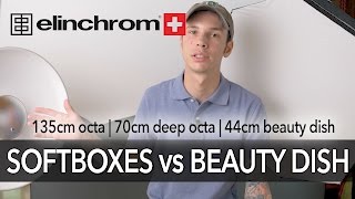 Elinchrom Softboxes amp Beauty Dish Compared [upl. by Teraj27]