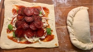 EASY AND DELICIOUS HOMEMADE CALZONES [upl. by Aiek]