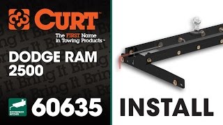 Gooseneck Hitch Install CURT 60635 with 60607 on Dodge Ram 2500 [upl. by Reo898]