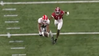 Georgias GEORGE PICKENS UNREAL DEEP BALL CATCH vs Alabama 😱 [upl. by Eecram]