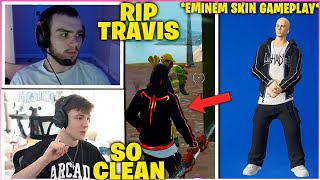 CLIX amp MONGRAAL FREAKS OUT After USING UNRELEASED EMINEM Skin In OG Fortnite Fortnite Moments [upl. by Euqinemod]