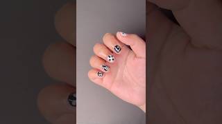 Easy amp Cute NailArt on Small Nails using nondominant hand✨🎀💅shorts nailart naildesign nails [upl. by Nahgeam]