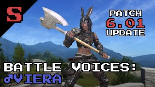 FFXIV Battle Voices Male Viera Patch 601 UPDATE [upl. by Kcirddor]