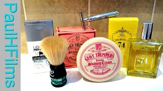 GEO F Trumper  Limes Shaving Cream  Edwin Jagger DE89L Razor [upl. by Ney770]