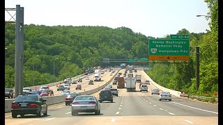 Driving I66 I495 and I270 from Fairfax Virginia to Rockville Maryland  30 Minutes Road Trip [upl. by Swayne706]