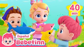 Tiburón Bebé🦈 ¿Dónde Estás🔎  Las Mejores Canciones Infantiles  Bebefinn en español [upl. by Nwahsem]