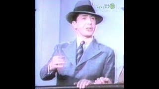 Carlos Gardel a color  Por una cabeza película Tango Bar 1935 [upl. by Natalee602]