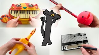 Toothless dance meme on 20 instruments [upl. by Eyaf130]