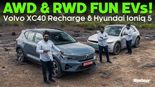 AWD amp RWD fun EVs  Volvo XC40 Recharge amp Hyundai Ioniq 5 [upl. by Eelorac]